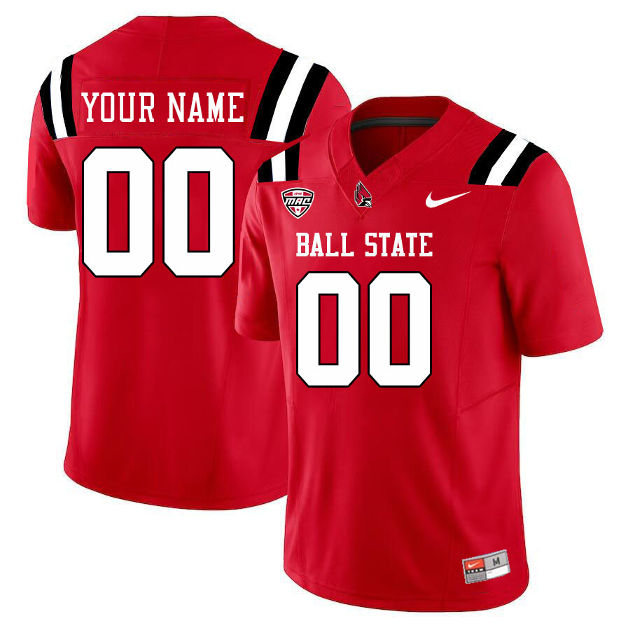 Custom Ball State Cardinals Name And Number College Football Jerseys Stitched Sale-Cardinal